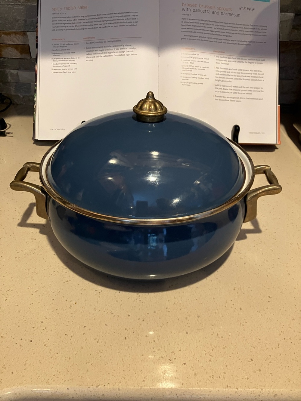 Gorgeous French blue Dutch oven